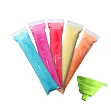 Moldes de plástico para paletas, barra de dulces automática de sellado desechable, con embudo, bolsas de hielo, sin BPA, herramientas caseras, paquete de 20 unidades 2024 - compra barato