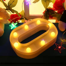 Letter LED Wall Hanging Lamp Party Night Light Alphabet Smart LED Easy Installation Indoor Lamp for Birthday Christmas 2024 - buy cheap