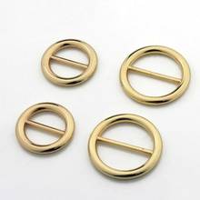 1pcs Zinc Alloy Round Middle Bar Buckle Fashion Round for Wind Coat Bag Decoration Crafts DIY Sewing Accessories 2024 - buy cheap