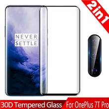 Cristal templado para cámara 2 en 1, Protector de pantalla a prueba de explosiones para oneplus 7 t Pro, película HD ultrafina 2024 - compra barato