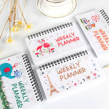 Kawaii Notebook Portable  2021 Agenda Diary Journal Weekly Monthly Planner Student Organizer Schedule School Stationary Journal 2024 - buy cheap