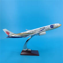 Avião de liga metálica, 40cm,, modelo air, china, aeronaves internacionais, com base, brinquedo colecionável 2024 - compre barato