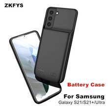 Зарядное устройство ZKFYS для Samsung Galaxy S21 Ultra 5G, чехол для аккумулятора, чехол для зарядки Samsung S21 Plus S21 + чехол для внешнего аккумулятора 2024 - купить недорого