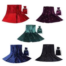 Tarot Tablecloth with Bag Constellation Embroidered Velvet Altar Tarot Cloth 2024 - buy cheap