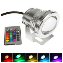 Free shinping !! Led Underwater Light RGB 10W 12V Led Underwater Light 16 Colors Waterproof IP65 Fountain Pool Lamp Dimmable 2024 - buy cheap