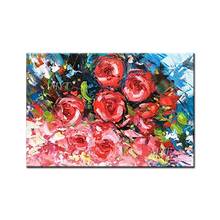 A  Bouquet Of Red Roses Oil Painting Handpainted Paintings Wall Art Home Decor Picture  Modern Oil Painting On Canvas Beautiful 2024 - buy cheap