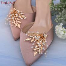 TOPQUEEN X30 Newest Pearls High Heels Accessories Handmade Women Bridal Shoe Clips Wedding Alloy Bride Bridesmaid Shoe Buckle 2024 - buy cheap