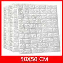 Adesivos de parede 3d à prova d'água imitando tijolos, papel de parede para decoração da sala, cozinha, atrás da tv. decor70 * 77 2024 - compre barato