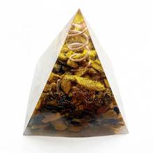 Натуральный оливин камни Orgone кулон ожерелье с положительной энергетикой Перидот Кристальные чипсы Смола Orgonite ожерелье в форме бутылки орнамент 1 шт 2024 - купить недорого