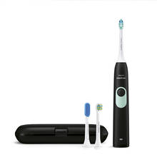 PHILIPS-cepillo de dientes eléctrico HX6223/61, cepillo de dientes negro frío con 5,5mm, amplitud de vibración y flujo, capacidad de limpieza para la familia 2024 - compra barato