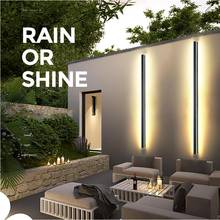Lámpara LED de pared resistente al agua IP65 para exteriores, candelabro moderno de aluminio para jardín, porche, 110V, 220V 2024 - compra barato