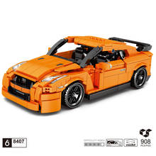 Technical japan super sport car nissans gtr r35 building block model bricks pull back vehicle toys collection for boys gifts 2024 - buy cheap