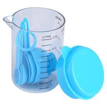 7Pcs/Set Plastic Measuring Spoons Scoop Graduated Cup Kitchen Baking Tool Chef Aid Measuring Cup 2024 - buy cheap