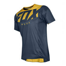 Camiseta de manga corta para equipo de motociclismo, jersey de manga corta para bicicleta, MTB, todoterreno, DH, fxr, fox 2024 - compra barato