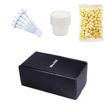 A Large Pack Of Nose Hair Removal Wax Kit Hair Removal Wax Beans Paper Cups Wax Sticks Set Painless Nostril Waxing Cleaning Kit 2024 - buy cheap