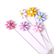 2pcs/set Resin Daisy Flower Cake Topper Happy Birthday Cake Topper Kids Favors Party Supplies Cake Decorating Candy Bar 2024 - buy cheap
