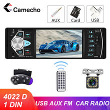 Camecho Car Radio 1 Din 4.1" Car Radio 4022D Stereo Bluetooth FM MP3 Autoradio Support Rear View Camera With Remote Control Car 2024 - buy cheap