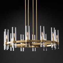 American Loft RH E14 Led Chandelier Gold/Black/Chrome Pendant Chandelier Lighting Foyer Retro Glass Shades Led Lighting 2024 - buy cheap