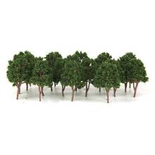 20pcs Miniature Tree Models Train Scenery Railroad Supplies Dard Green 7.5cm 2024 - buy cheap