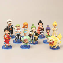 Figuras de acción de PVC de Zoro para niños, 10 unids/set/set, Luffy, Zoro Nami Chopper, colección de Anime, modelo de muñeca, juguetes, regalos 2024 - compra barato