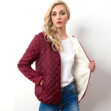 Warm Autumn New Parkas Basic jackets Women Winter Plus Velvet Lamb Hooded Coats Cotton Winter Jacket Female Outwear coat Slim 2024 - buy cheap