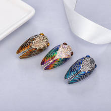 MAIKALE Vintage Enamel Cicada Brooch Pins Crystal Insect Brooches for Women Bee Broches for Girls Colthes Kids Bag Accessories 2024 - buy cheap