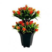 1 conjunto de flores artificiais multi-cor realista simulação bouquet falso plantas vaso jardim mesa greening decoração 2024 - compre barato