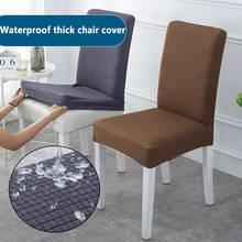 Funda elástica para silla de tamaño Universal, cubierta impermeable, lavable, a cuadros, con respaldo, para el hogar, 1/4/6 Uds. 2024 - compra barato