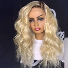 BYMC Natural Wave Ombre Blonde 1B613 Human Hair Full Lace Wigs Brazilian Remy Glueless Wig Preplucked with Baby Hair 2024 - buy cheap