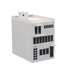 2pcs/lot 1: 150/144/100/72/87/64/50 Ho N Scale Simulation Building Cottage Assembly Model Decoration Shop City 2024 - buy cheap