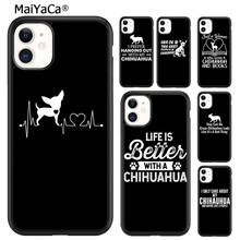 Maiyaca super legal chihuahua cão caso de telefone capa para iphone se 6s 7 8 plus x xr xs 11 12 13 pro max samsung galaxy s9 s10 escudo 2024 - compre barato