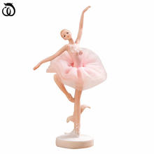 WU CHEN-escultura artística de chica de Ballet largo europeo, estatua de personaje de bailarina, artesanía de resina, decoración del hogar, regalo creativo R6799 2024 - compra barato