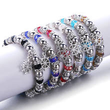 New charm Jewelry beads Crystal glass beads Gear pendant Beading bracelet handmade beads jewelry making crystal bracelets 2024 - buy cheap