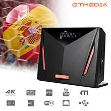 Gtmedia-decodificador satélite V8 UHD 4K, receptor DVB-S2X + T2 con ranura para tarjeta inteligente, compatible con SCART 4K/USB/PVR/H.265 HEVC/ WiFi 2024 - compra barato