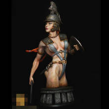 1/9 fera vermelha, guerreiro feminino, modelo de resina busto gk, figuras antigas, kit sem montar e sem pintura 2024 - compre barato