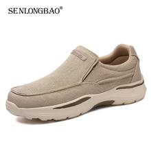 Sapatos masculinos de lona, sapatos vulcanizados para dirigir, respiráveis, moda masculina, calçados baixos, para o verão, sapatos casuais 2024 - compre barato