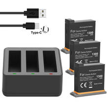 3 аккумулятора + 3 слота зарядное устройство для DJI Osmo аксессуары для экшн-камеры 2024 - купить недорого