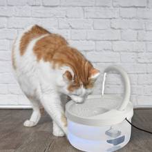 Bebedouro automático para pets com luz azul e 2l, fonte de água com alimentação usb para cães e gatos, com filtro de bebida para animais de estimação 2024 - compre barato