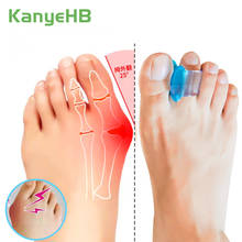 2pcs Blue Silicone Gel Toe Separator Hallux Valgus Bunion Spacers Overlapping Toes Thumb Protector Corrector Foot Care Tool H075 2024 - buy cheap