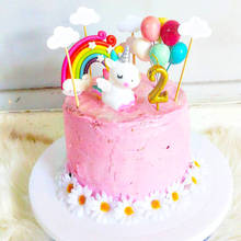 Мультяшный горячий шар, облачный торт, Топпер, радуга, кекс, украшение, детский душ, Детские вечерние товары на день рождения, свадьбу 2024 - купить недорого