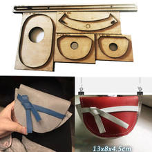 Molde de lâmina de aço japonês, regra de corte em aço, bolsa de ombro, moldes de corte de madeira para cortador de couro e artesanato 2024 - compre barato