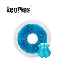 LeoPlas 1kg 1.75mm Transparent Translucent Clear Blue PLA Filament For 3D Printer Consumable Printing Supply Plastic Material 2024 - buy cheap