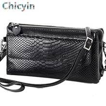 Women Evening Bag Genuine Leather Coin Purse Phone Pocket Lady Handbag Clutch Wallet Female Shoulder Messenger Bag Minaudiere 2024 - buy cheap
