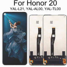 6,26 дюймов для Huawei Honor20 ЖК-дисплей сенсорный экран дигитайзер сборка для Huawei Honor 20 PRO ЖК-YAL-L21 YAL-AL00 2024 - купить недорого