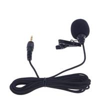 2.5m Omnidirectional Metal Microphone 3.5mm Jack Lavalier Tie Clip Microphone Mini Audio Mic for Speech Leture 2024 - buy cheap