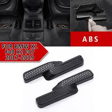 pcmos ABS Black Seat Under The Outlet Dust Cover Trim For BMW X1 F48 X2 F47 2016-2019 Interior Mouldings Stickers Accessories 2024 - buy cheap