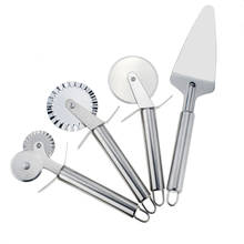 Pizza faca de aço inoxidável cortador pizza roda slicer para waffle biscoitos pão tortas pastelaria massa cozinha ferramentas cozimento 2024 - compre barato