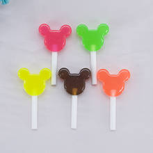 Lollipop-pendientes colgantes de resina para chica, joyería de cabujones de dibujos animados, regalo de Amistad hecho en casa, 10 unids/lote 2024 - compra barato