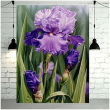 Iris Purple Flowers Full Square Round Drill 5D Diy Diamond Painting Embroidery Sale Cross Stitch Kits Mosaic Home DecorZP-4511 2024 - buy cheap