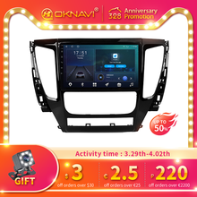 Rádio do carro do automóvel para o esporte 2016 -2018 da navegação de mitsubishi pajero gps reprodutor de vídeo multimídia android 10 4g wifi bt dsp carplay 2024 - compre barato